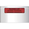 F&oslash;lgeseddellommer, LD, 240 x 140 mm transparent red-black printed Packing list, LD-PE karton a 1000 stk