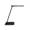 Bordlampe, Unilux, Linka, USB+QI oplader sort