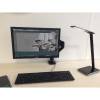 Bordlampe, Unilux, Linka, USB+QI oplader sort