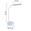 Bordlampe, Unilux, Nelly, Genopladelig hvid