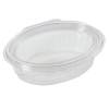 Plastbakke, Plus Pack ClearShow Rektangul&aelig;r 250 ml 150x112x45mm RPET, transparent, m/h&aelig;ngslet l&aring;g pakke a 50 stk