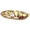 Cateringfad, Rektangul&aelig;r 480 x 240 x 40 mm, tr&aelig;, Large karton a 50 stk Palm leaf F&oslash;devaregodkendt