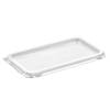 L&aring;g t/plastbakke, F&aelig;rch, M 65-4 Rektangul&aelig;r 185x105x9mm PET, transparent, karton a 560 stk