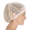 Engangs h&aring;rnet, Mop Cap on-size Non-woven, hvid, pakke a 1000 stk