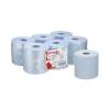 Aft&oslash;ringsrulle, Kimberly-Clark, Wypall 1 lag, bl&aring; 195mm x 304.00m, kasse a 6 ruller