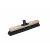 Fejekost, Vikan Broom wood soft  w/socket, r&oslash;d/tr&aelig; 400mmx400mm