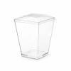 L&aring;g t/dessertb&aelig;ger, Kova 58x58x10mm PET, transparent, karton a 400 stk F&oslash;devaregodkendt