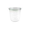 Sylteglas, Rund, &Oslash; 100, h&oslash;jde 107 Glass, transparent, pakke a 6 stk Weck F&oslash;devaregodkendt