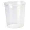 Plastb&oslash;tte, Handy-lock, Rund 1025 ml, &Oslash; 118, h&oslash;jde 144 PP, transparent, m/l&aring;g, &aelig;ske a 180 s&aelig;t F&oslash;devaregodkendt