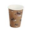 Kaffeb&aelig;ger, Papir + PE, brun, 12oz/340ml karton a 1000 stk, palle 15 kartoner Single wall, F&oslash;devaregodkendt