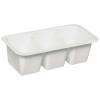 Dressingb&aelig;ger 100x50x25mm HIPS-High Impact Polystyrene, hvid M Allfood Safe, karton a 2000 stk F&oslash;devaregodkendt