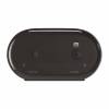 Toiletpapirdispenser ark, Tork T9 Mini Twin, sort 398mmx156mm x 221mm