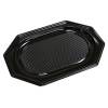 Cateringfad, Oval 350 x 250 x 20 mm, A-PET, sort, SMALL karton a 10 x 10 stk F&oslash;devaregodkendt