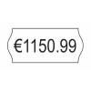 Prisetiket, Avery, PLP1226, 1 linje 26x12mm hvid, antal etiketter pr. ark : 1500 rulle a 15000 etiketter