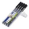Staedtler Lumocolor 31 permanent marker 0,4-2,5mm sort 4stk