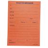 Telefonbesked, Notesblok, Speciel Blok A6, orange, 105x148mm, pakke a 100 ark
