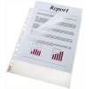 Plastlomme, Esselte transparent, #BEN TOP/VENSTRE SIDE 115&micro;m, 210x297mm, plastik pakke a 100 stk