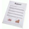 Plastomslag, Esselte transparent 105&micro;m, 210x297mm, plastik pakke a 100 stk