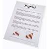 Plastomslag, Esselte transparent 105&micro;m, 210x297mm, plastik pakke a 100 stk