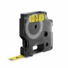 Dymo D1 40918 tape 9mm sort/gul