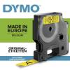 Dymo D1 45018 tape 12mm sort/gul