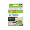 Dymo D1 45808 tape 19mm sort/gul