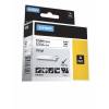 Dymo Rhino vinyltape 12mmx5,5m sort/hvid