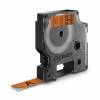Dymo D1 Durable tape 12mmx3m orange/sort