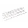Spiralrygge, Fellowes, 21 ringe, Plast 12 hvid  pakke a 100 stk