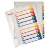 Register, Esselte, MAXI, A4,210x297mm hvid Pakke med 10 s&aelig;t