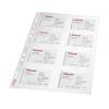 Plastlomme, Esselte transparent, Til 16 visitkort pakke a 10 stk