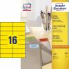 Avery organisering-etiket 105x37mm gul