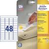 Avery L4736REV-25 etiketter 45,7x21,2mm hvid 1200stk