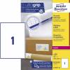 Avery Ultragrip etiketter 289,1x199,6mm hvid 100stk
