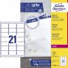 Avery L7160-100 etiketter 63,5x38,1mm hvid 2100stk