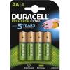 Batteri, Duracell 2400MAH, Recharge AA pakke a 4 stk