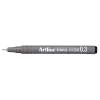 Drawingpen, Artline, EK233, 0,1-0,5MM sort, 3123301