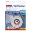 Tesa Powerbond dobbeltkl&aelig;bende tape 19mmx1,5m hvid