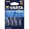 VARTA LONGLIFE Power AAA-batterier LR03 4stk