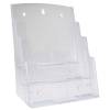 Brochure holder, BNT A4 3 rum til bord/v&aelig;g, transparent