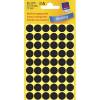 Avery 3140 etiket &Oslash;12mm sort 270stk