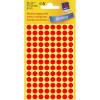 Universeletiket, Avery, 3177 8mm r&oslash;d, pakke med 416 stk, FSC Mix Credit