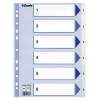 Register, Esselte, A4,210x297mm, hvid kasse a 20 s&aelig;t