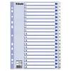 Register, Esselte, A4,210x297mm, gr&aring; Pakke med 10 s&aelig;t
