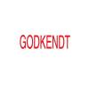 Stempel, Trodat Imprint, bl&aring;/r&oslash;d Godkendt