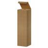 Gave&aelig;ske til vin, udvendig dim: 90 x 90 x 340 mm, indre dim: 90 x 90 x 330 mm 1-lags,B-flute, s&aelig;rligt design, brun 1 fl., pakke a 20 stk, Canvas surface