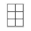 Universeletiket, BNT Bnt/Office 99x93mm hvid, pakke a 100 ark