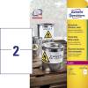 Etiket, Avery, L4717-20 Laser, Vejrbestandig 210x148mm hvid, antal etiketter pr. ark : 2 pakke a 40 stk