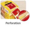 Etiket, Avery, 7311, Security seal 38x20mm r&oslash;d/hvid, pakke a 200 stk