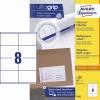 Universeletiket, Avery, 3426 105x70mm hvid, antal etiketter pr. ark : 8 pakke a 800 stk, FSC Mix Credit